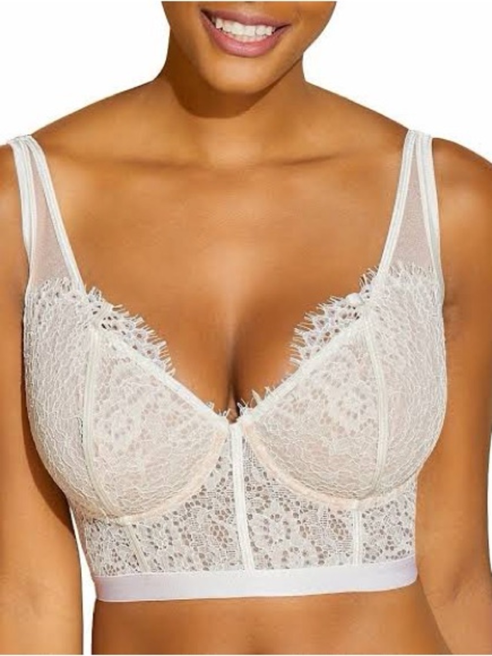 Cosabella Sicilia Curvy Long Line Bralette - Canvas - Curvy Medium